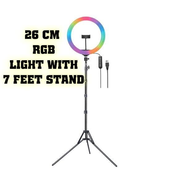 26cm Ring Light With Mobile Holder
