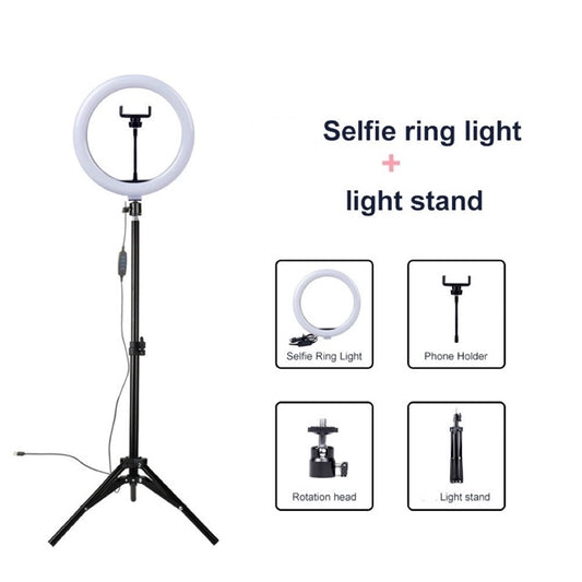 26cm Ring Light With Mobile Holder